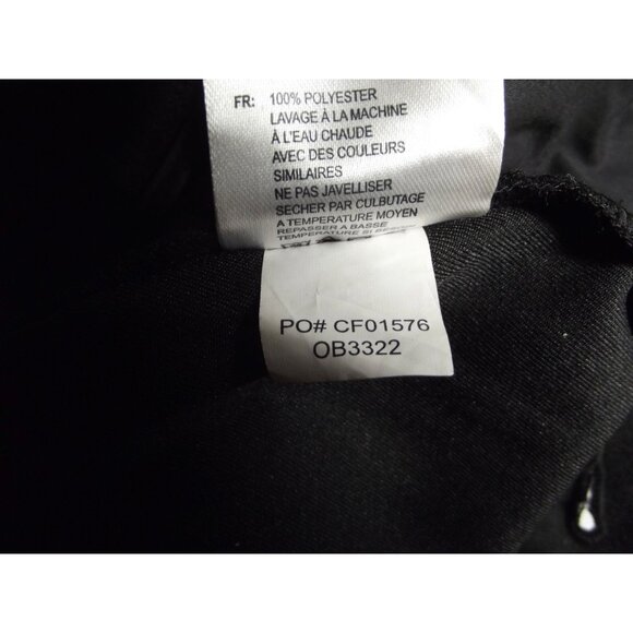 oobe Pants Womens Plus Size 30 x 31" Black Flat Front straight leg Uniform Work - Picture 12 of 12